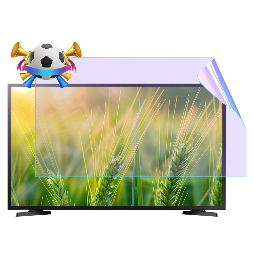 AIZYR Anti Blue Light Matte TV Screen Protector, Anti Scratch Anti Glare Film Blue Light Blocking Monitor Filte for LCD, LED,60 in 1327 * 749mm