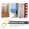 Healifty Door Peephole Cover Protector Privacy Feature Sturdy Metal Security Device for Home and Apartment Easy to Install Door Viewer Cover view 2