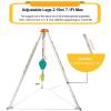 DLYZAYE Confined Space Tripod Traditional Professional Sewer Rescue Tripod, Industrial Confined Space Equipment for Underground Pipe Tunnel(816kg Winch/1800lbs) view 3