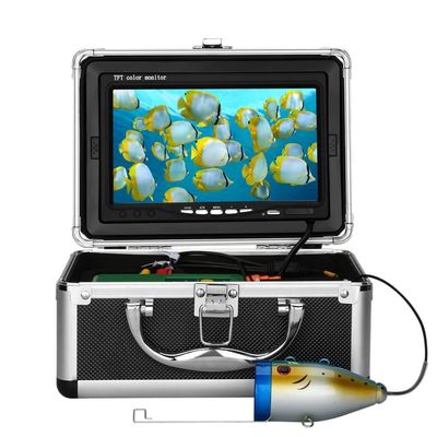 Underwater Fishing Camera, with 7.0 Inch Screen, Fish Finder 1000TVL Camera, 30Pcs IR and White LED Lights, IP68 Waterproof, for Ice Fishing, Lake, Sea, Boat ()
