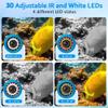Underwater Fishing Camera, with 7.0 Inch Screen, Fish Finder 1000TVL Camera, 30Pcs IR and White LED Lights, IP68 Waterproof, for Ice Fishing, Lake, Sea, Boat () view 3