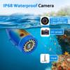 Underwater Fishing Camera, with 7.0 Inch Screen, Fish Finder 1000TVL Camera, 30Pcs IR and White LED Lights, IP68 Waterproof, for Ice Fishing, Lake, Sea, Boat () view 4