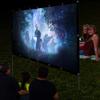 MVUYO Projector Screen Thicken Foldable 120 Inch 16:9 Matt White Front Rear Portable Projection Screen for Home Outdoor Theater view 3