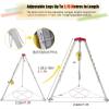DLYZAYE Confined Space Tripod with 1200Lbs Winch & 30M Wire Rope, Rescue Tripod for Sewer Wellhead, Easy to Assemble, Confined Space Tripod Kit,2600IBS-2 view 2