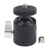 360 Rotation Aluminum Alloy Mini Ball Head | Cold Shoe & 1 / 4in Screw for Camera/Phone/Lighting | 135 Tilt & 105g Compact - Weight view 1