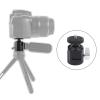 360 Rotation Aluminum Alloy Mini Ball Head | Cold Shoe & 1 / 4in Screw for Camera/Phone/Lighting | 135 Tilt & 105g Compact - Weight view 3