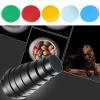 Flash Snoot Mount Conical Snoot Kit | Bowens Mount for Studio Photography/Video Illumination | 5 Color Films & Cellular Grid for Controlled Illumination | Metal Construction, view 3