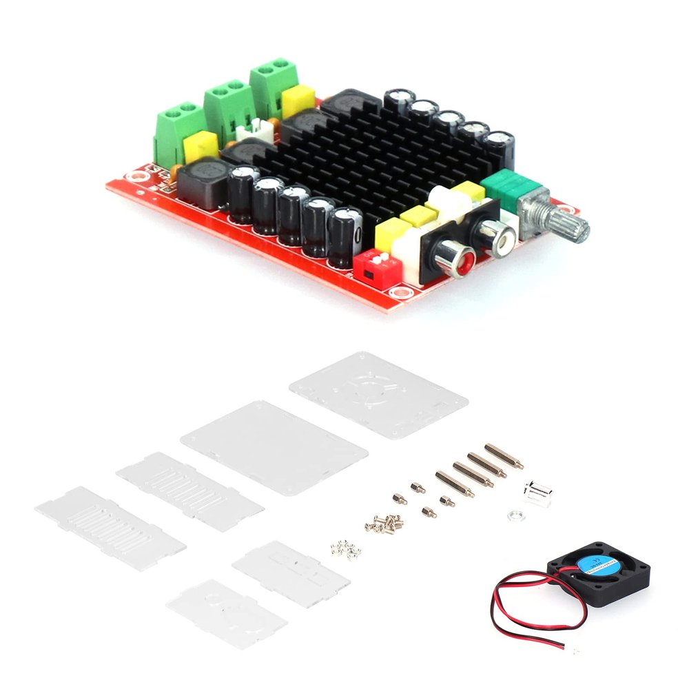 Audio Amplifier Board Digital Module XR A101, TDA7498 Chip Component, ABS Material, 100Wx2 Output, Class D Line Type for Clear and Powerful Sound