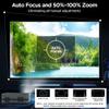 2000 ANSI Netflix Licensed Projector, Native 1080P 4K Supported Smart WiFi Bluetooth Projector, Auto Focus & 6D Keystone, Dolby Audio,Built-in Apps Home & Outdoor Cinema with HDMI/USB/AV Input view 3
