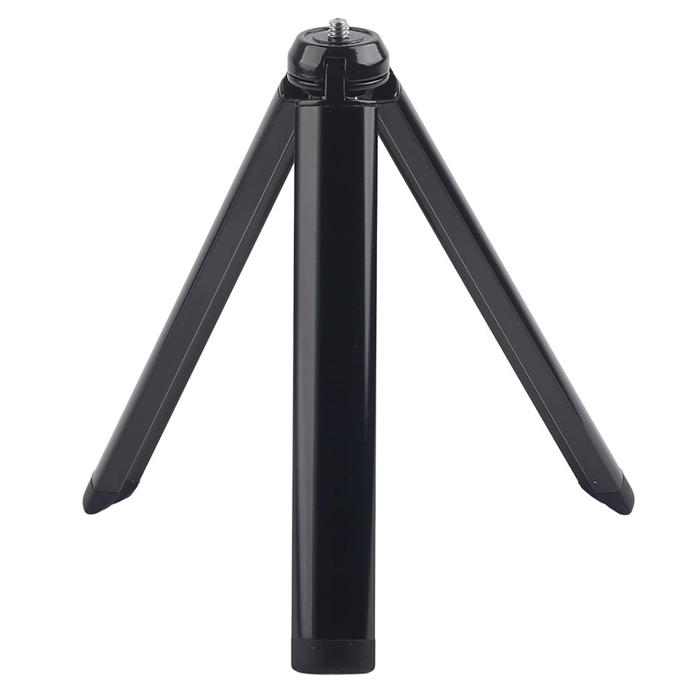 Aluminum Alloy Mini Tripod | 1/4 ' ' Screw for Camera Gimbal/DSLR/Action Camera | Strong Load Folding Tripod | Grip - Enhanced Rubber Mat, 170g Portable