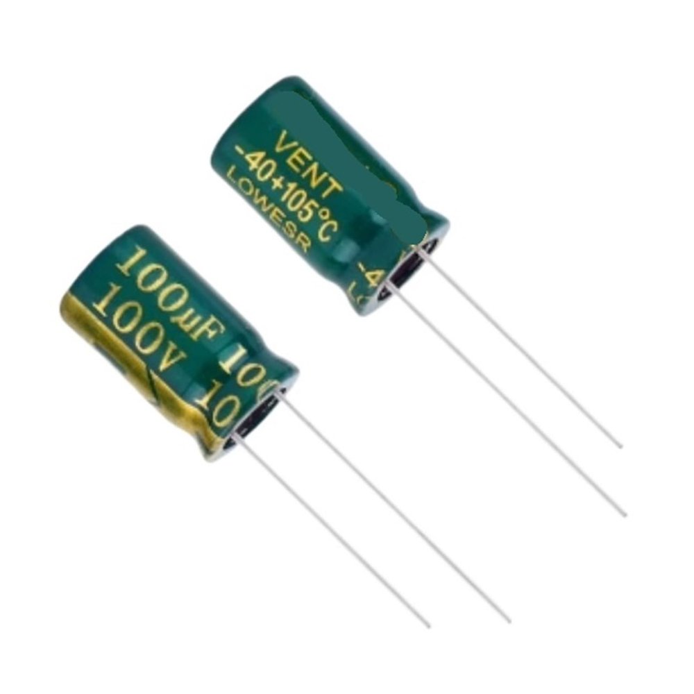 100PCS 100UF 100V 10X17MM High Frequency electrolytic Capacitor