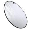 31.5in 2 in 1 Photography Reflector | Gold & Silver Foldable Illumination Reflector for Indoor/Outdoor Portraits | Portable with Carrying Bag, Stainless Steel Frame view 2