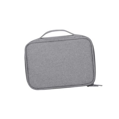 DOITOOL Travel Electronics Storage Bag Multifunctional Digital Accessories Organizer for USB Cables Earphones and More Single Layer Grey Pouch for Easy Packing and Portability