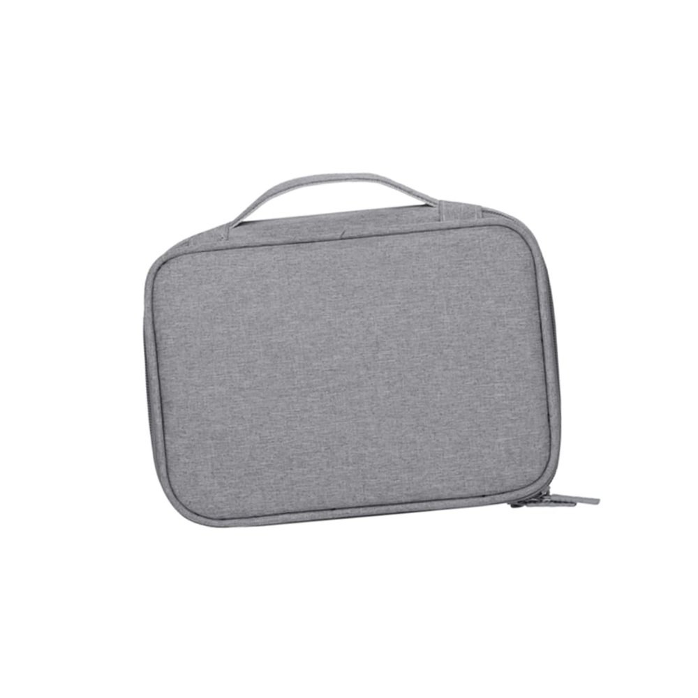 DOITOOL Travel Electronics Storage Bag Multifunctional Digital Accessories Organizer for USB Cables Earphones and More Single Layer Grey Pouch for Easy Packing and Portability
