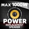 spnanma 6.5" Carbon Fiber Pro Audio Speakers with Bullet Phase Plug - 1000W Max Power, 150W RMS, Y35 Ferrite Magnet, SV Pure Copper Voice Coil - High Fidelity Car Subwoofer/Midbass (Pair) view 2