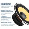 spnanma 6.5" Carbon Fiber Pro Audio Speakers with Bullet Phase Plug - 1000W Max Power, 150W RMS, Y35 Ferrite Magnet, SV Pure Copper Voice Coil - High Fidelity Car Subwoofer/Midbass (Pair) view 4