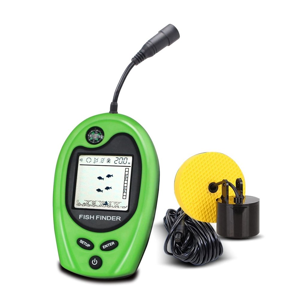 Fish Finders Depth Finders Portable Wired Fish Finder Sounder Fish Alarm Fishfinder 100M Fishing Echo Sounder Detector for Pesca for Boat Kayak Sea Fishing