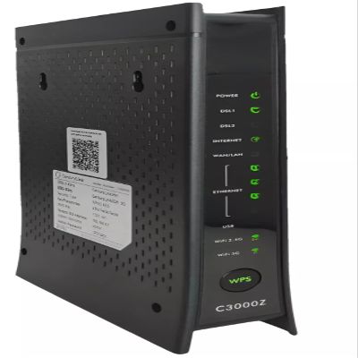 DirectNine Basics C3000Z Modem | CenturyLink Compatible | Dual-Band 802.11n/ac WiFi Router | UMEC UP0251M-12PA AC Adapter Included OEM Packaging (Renewed)