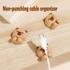 Capybara Cable Organizer, Adorable Animal-Shaped Cable Clips, Desk Cable Management Cord Holder for Home and Office, Cute Wire Clips for Headphones, Chargers, USB Cables (3-Pack) view 2
