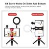 YUYUFA Live Broadcast Smartphone Video Rig 4.7 Inch LED Video Light & Tripod Handle Stanbilizer(E) view 3