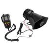 115 130db Super Loud 5 Tone Warning Alarm Siren Horn Speaker with Mic Made Of ABS For Most 12V Cars Durable Wear And Impact Low Power Consumption Long Service Life view 4