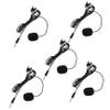 HANABASS 5PCS Professional Clip-on Microphone for Teaching Lectures Interviews Black Omnidirectional Lavalier Mic Clip for Phone and Camera view 1