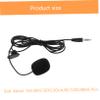 HANABASS 5PCS Professional Clip-on Microphone for Teaching Lectures Interviews Black Omnidirectional Lavalier Mic Clip for Phone and Camera view 2