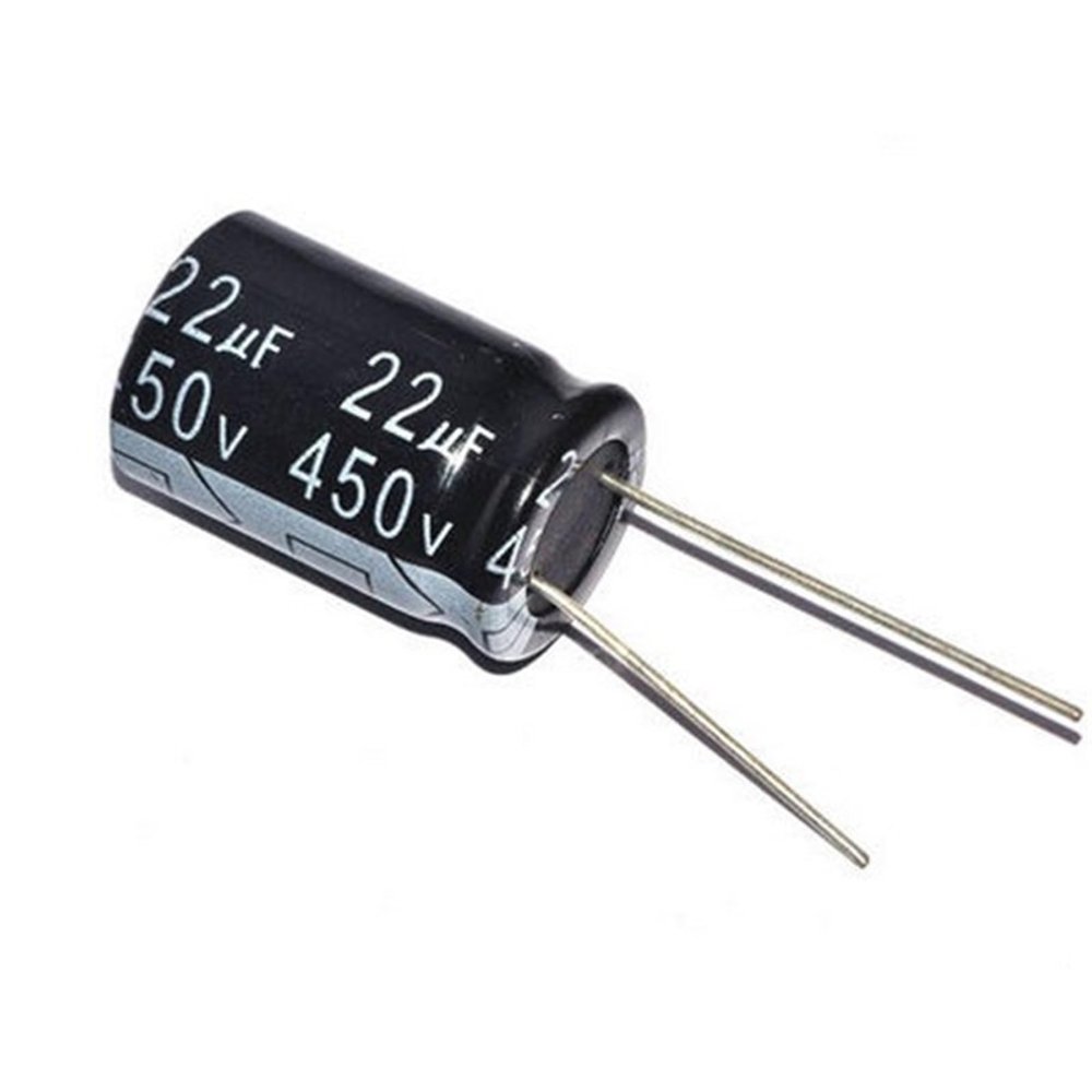 100 Pcs 450V22UF Electrolytic Capacitor 22UF 450V 13MM*20MM