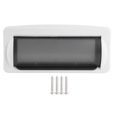 AYQEBNC Marine Radio Cover,ABS Marine Boat Single DIN DVD Radio Shield Waterproof Cover White Splash Guard Flush Mount