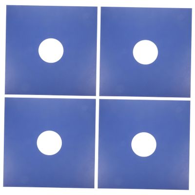 ABOOFAN 4pcs Vinyl Record Sleeves Outer Protective Cover for 12-inch Albums No-Acid Vinyl Record Jackets Water-Resistant Design