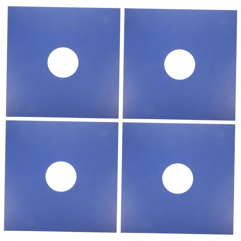 ABOOFAN 4pcs Vinyl Record Sleeves Outer Protective Cover for 12-inch Albums No-Acid Vinyl Record Jackets Water-Resistant Design