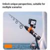 Voir Flexible Fixed Bracket for Action Series/in Sta360 Series/Pocket Series/Go Pro Series Action Camera (Orange) view 2