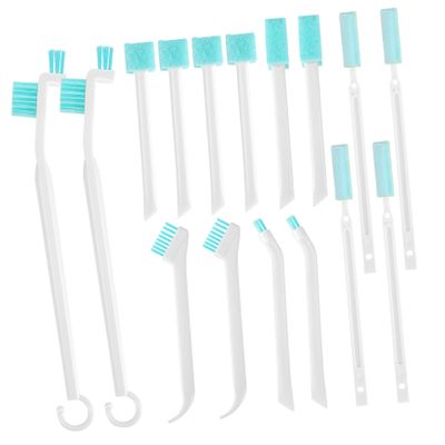 Alipis 16-Piece Crevice Cleaning Brush Set Detail Cleaning Tools for Grooves Window Tracks and Blinds Versatile Portable and Easy to Use