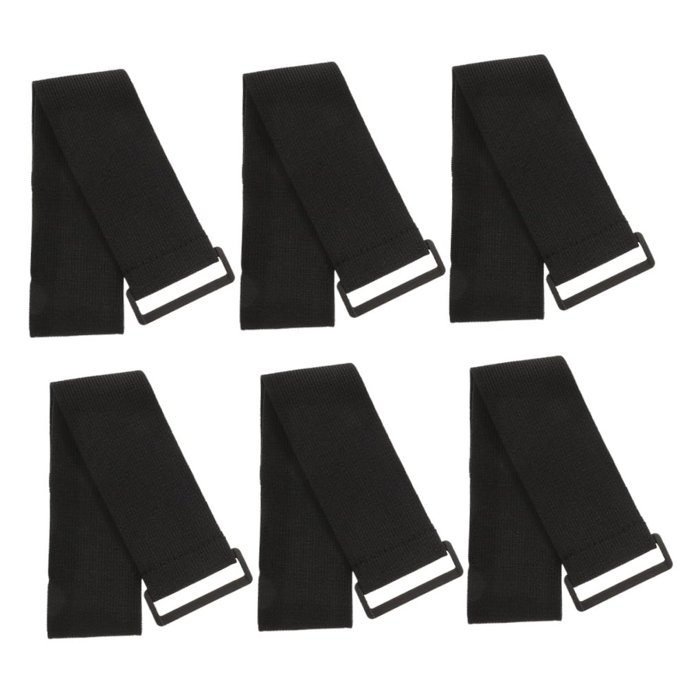 balacoo 6pcs Elastic Straps Loop Hook Straps for Binding Adjustable for Sports Fishing and Outdoor Activities