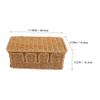 Cabilock Cable Storage Organizer Box Decorative Imitation Rattan Cord Hider Desk Cord Organizer view 2