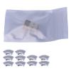 100Pcs 6x9cm Antistatic, Set Resealable Pouch Storage Antistatic,Hard Small ESD Bags,Resealable Hard Drive Bags & Cases for Electronic Accessories Static Silver Gray Flat view 3