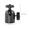 ARTIBETTER 2Pcs Metal Rotating Ball Head for Tripod Mount Compatible with Cameras and Projectors Compact and Lightweight for Travel and Outdoor Sports Recording Stable and Reliable view 2