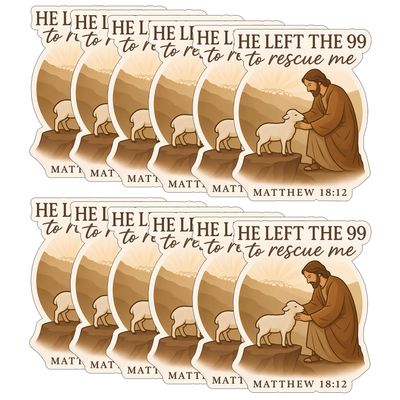12Pcs He Left The 99 to Rescue Me Sticker - He Left The 99 to Rescue Me Laptop Sticker - Premium UV Printing Vibrant & Long-Lasting Colors Phone Stickers