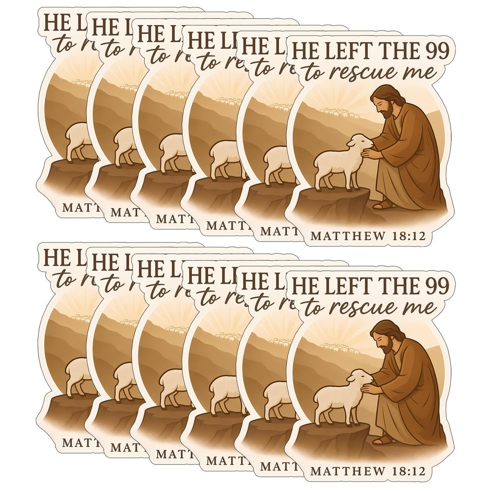 12Pcs He Left The 99 to Rescue Me Sticker - He Left The 99 to Rescue Me Laptop Sticker - Premium UV Printing Vibrant & Long-Lasting Colors Phone Stickers