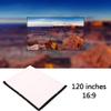 MVUYO Foldable 16:9 Projector 60 72 84 100 120 150 Inch White Projection Screen Edging Projector Screen TV Home Audio-Visual Screen(120 inch) view 4