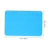 TEHAUX Silicone Soldering Mat Large Work for Electronics Repair Design Stylish Color for Soldering and Maintenance Activities view 2