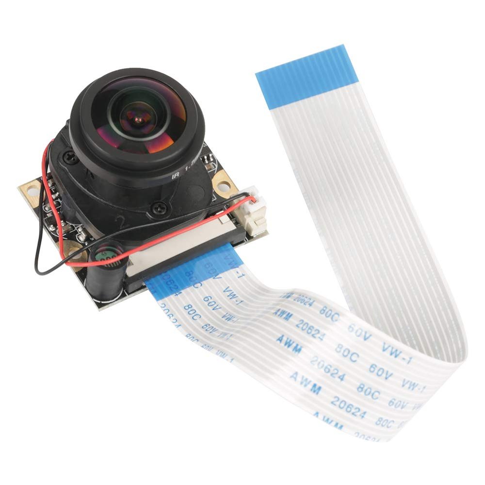 5 Million Pixels Night Vision Automatically Switch IR Cut Camera Module Board OV5647 Sensor Fixed Focal Spot Module 15 cm Flat Ribbon Cable for B 3/2 (Without Light)