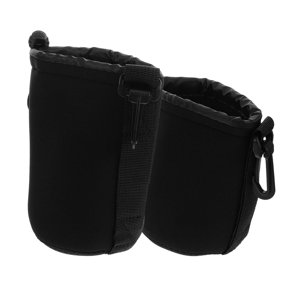 balacoo 2Pcs Camera Lens Case Bag Shockproof Lens Pouch for Camera Lenses Durable Drawstring Storage for Travel and Daily Use