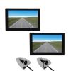 Torvex Side View Camera Kit, 5inch TFT LCD Monitor Backup Camera System Compatible with Car Bus Truck DC12V24V, Blind Spot Monitoring Camera view 2