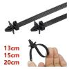 100pcs Wire Harness Fasteners Clips Cable Ties for Automotive Corrugated Pipes and Automotive Styling(13cm White-100 pcs) view 2