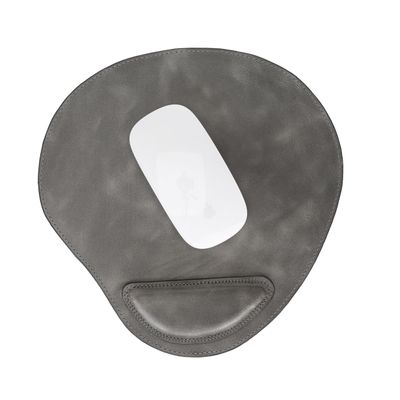 VENOULT Genuine Leather Mouse Pad with Ergonomic Wrist Rest Smooth Surface for Precision & Comfort Stylish & Durable Desk Accessory for Office or Gaming 9.45 x 9.05 in (Sandy)