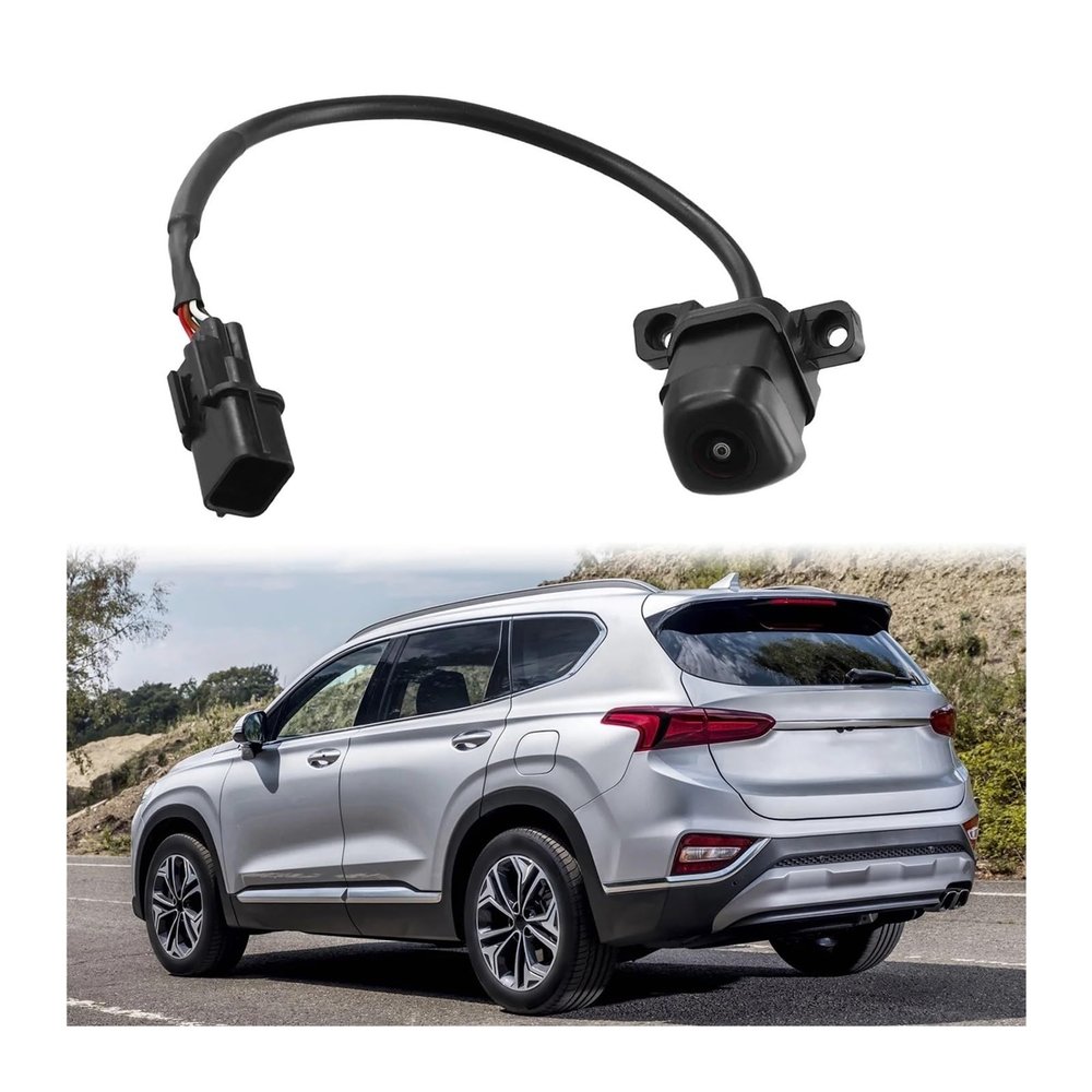 12V Black Abs OEM Number 99240-S1001 Compatible for Hyundai Santa Fe 2018-2020 Rear Back View Camera 99240-S1001 Car Electronics