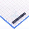 (1 Pcs) 1x20P2.54mm Female Header, P=2.54mm 2.54mm X5511FV-20-C70D30-1000 view 2