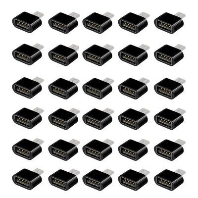 30 PCS Black USB C to USB Connector