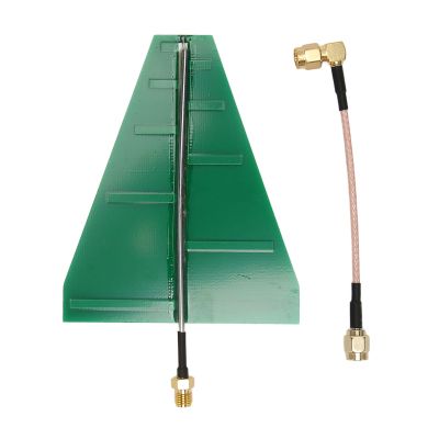 UWB Ultra Wideband Log Periodic Antenna High Gain 5 6dB Stable Signal Reception 1 35GHz 9 5GHz Frequency Range with Adapter Cable for Router Booster WLAN WiFi Antenna Conversion
